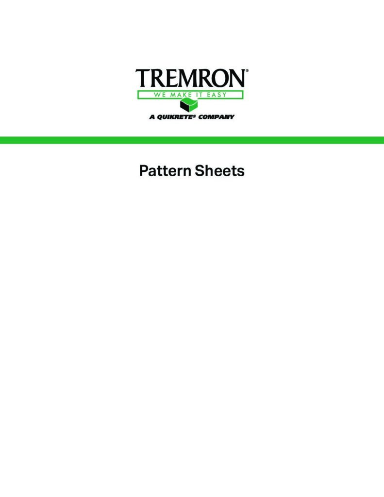 Pattern Sheets Booklet