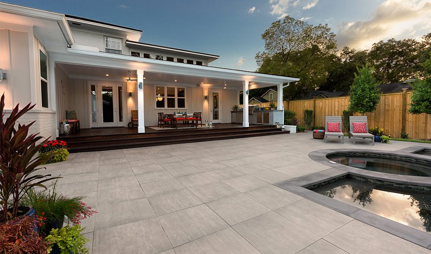 Porcelain Paver Pool Deck