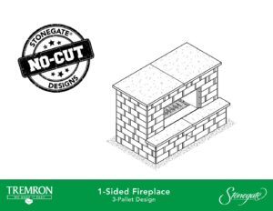 Stonegate No-Cut Designs | 1-Sided Fireplace