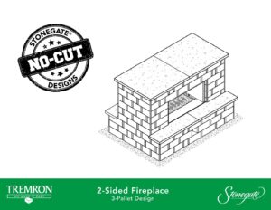 Stonegate No-Cut Designs | 2-Sided Fireplace