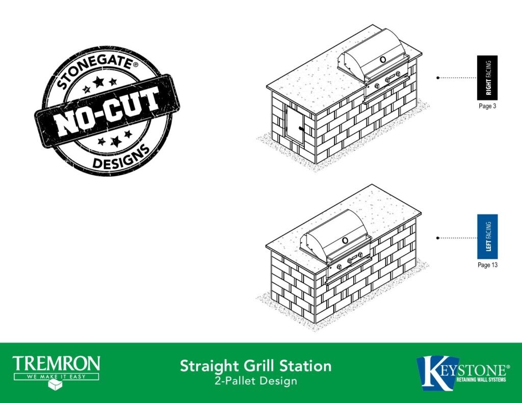 Stonegate No-Cut Designs | Straight Grill