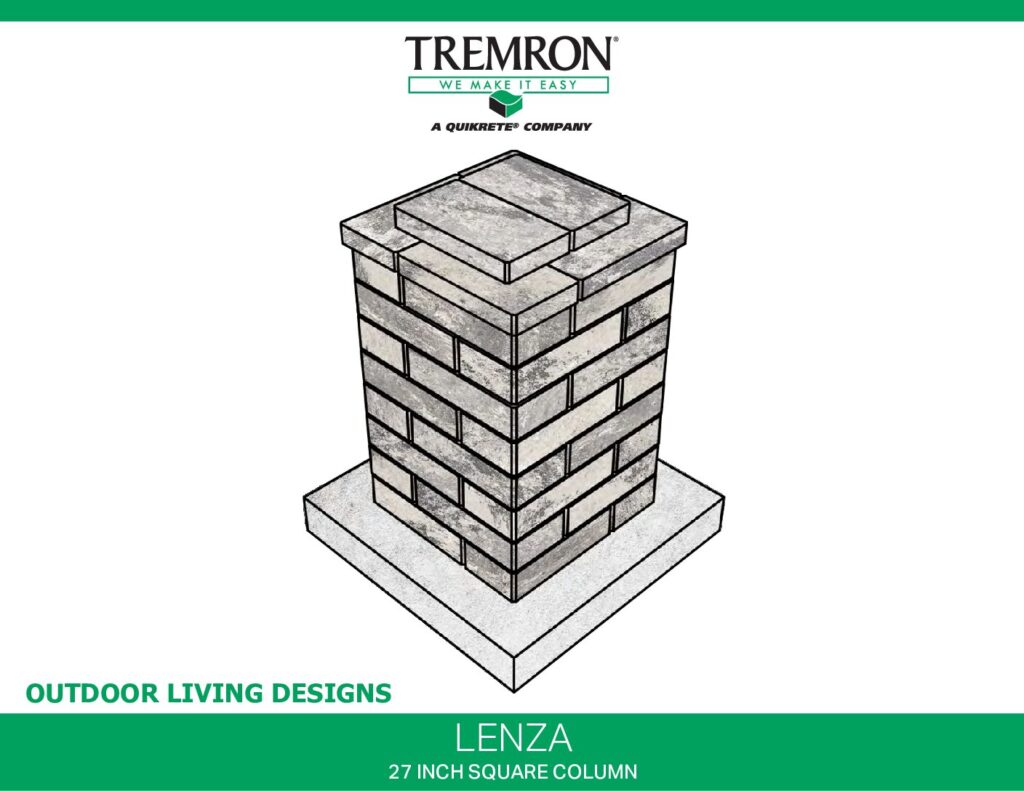 Lenza Outdoor Living Designs - 27 Inch Square Column A