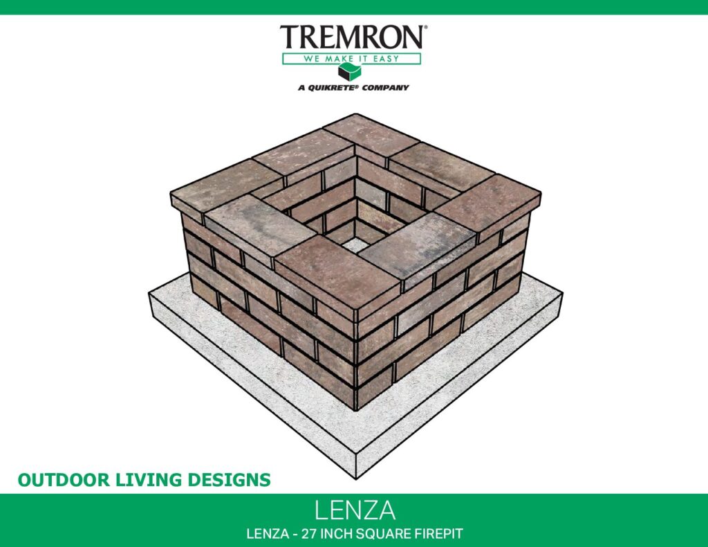 Lenza Outdoor Living Designs - 27 Inch Square Firepit A