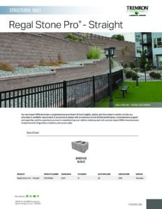 Regalstone Pro Cut Sheet