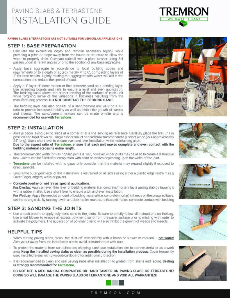 Slab Installation Guide